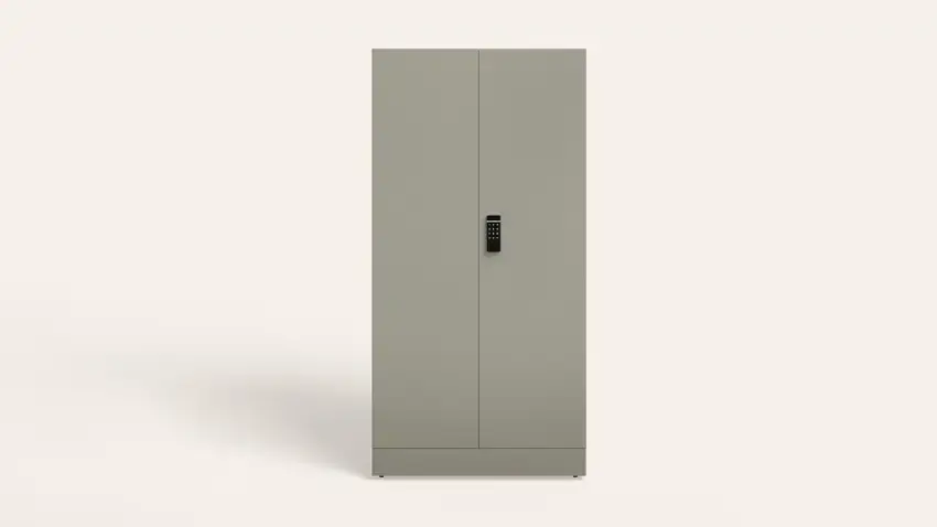 Godrej Auraline Enov 2 Door Steel Wardrobe with Digital Bio-Metric Lock – Godrej Interio almirah at Mohan Brothers