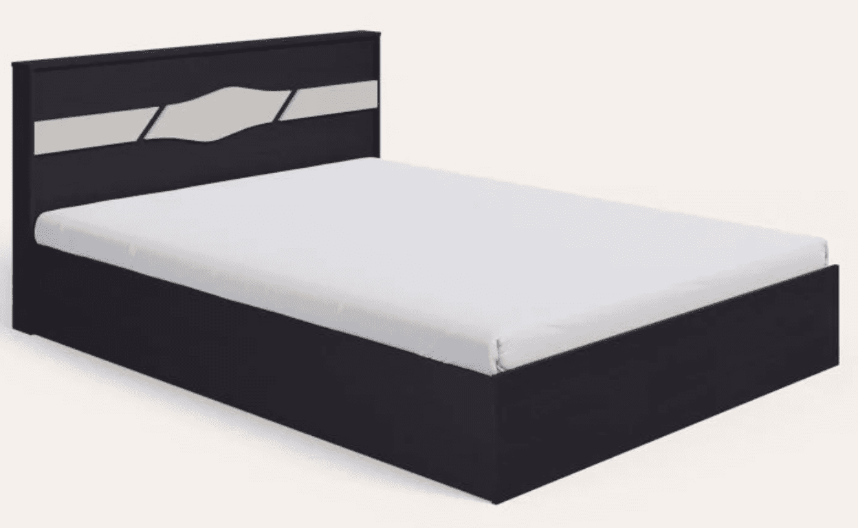 Arcadia Queen Size Engineered Wood Bed with Half Hydraulic Storage - Godrej Furniture Mohan Brothers