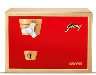 Godrej Premium Coffer V1 Red Home Locker - Godrej Furniture Mohan Brothers